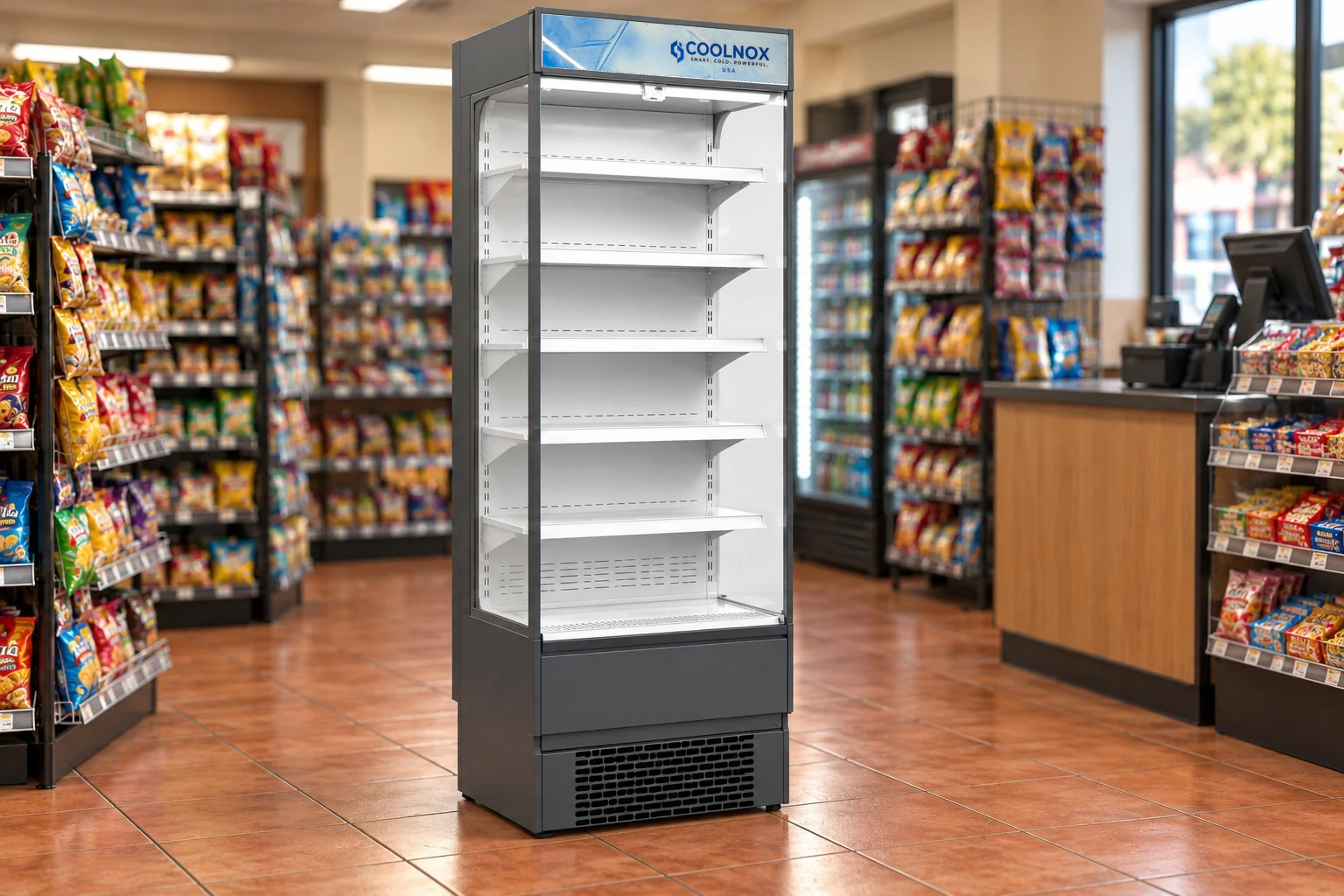 3-Foot Open-Shelf Refrigerator — 3 ft · Built-in configuration illustration
