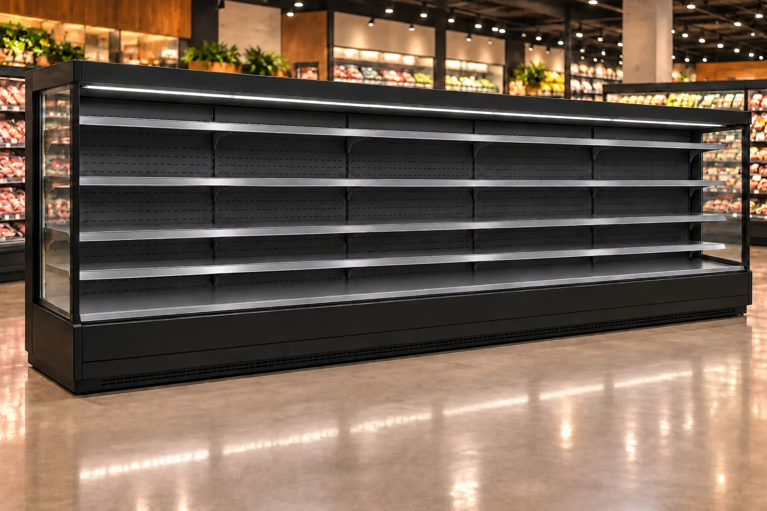 20-Foot Open Shelf Refrigerator — 20 ft · Remote configuration illustration