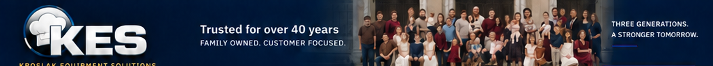 Kroslak Equipment Solutions. Trusted for over 40 years. Family owned. Customer focused. Three generations, a stronger tomorrow.