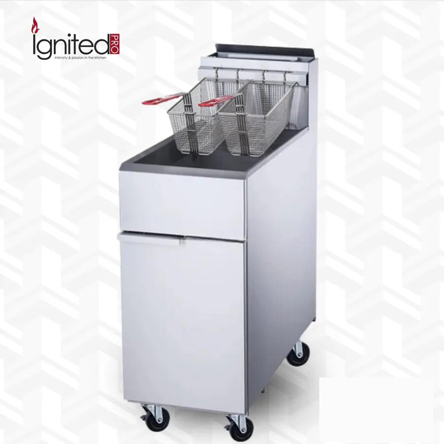 Liquid Propane Gas Fryer with 3 Tube Burners