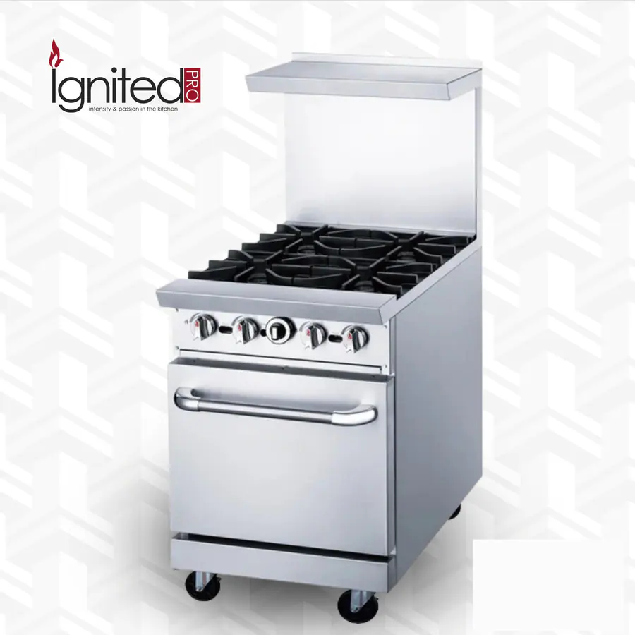 Gas Range with Four (4) Open Burners