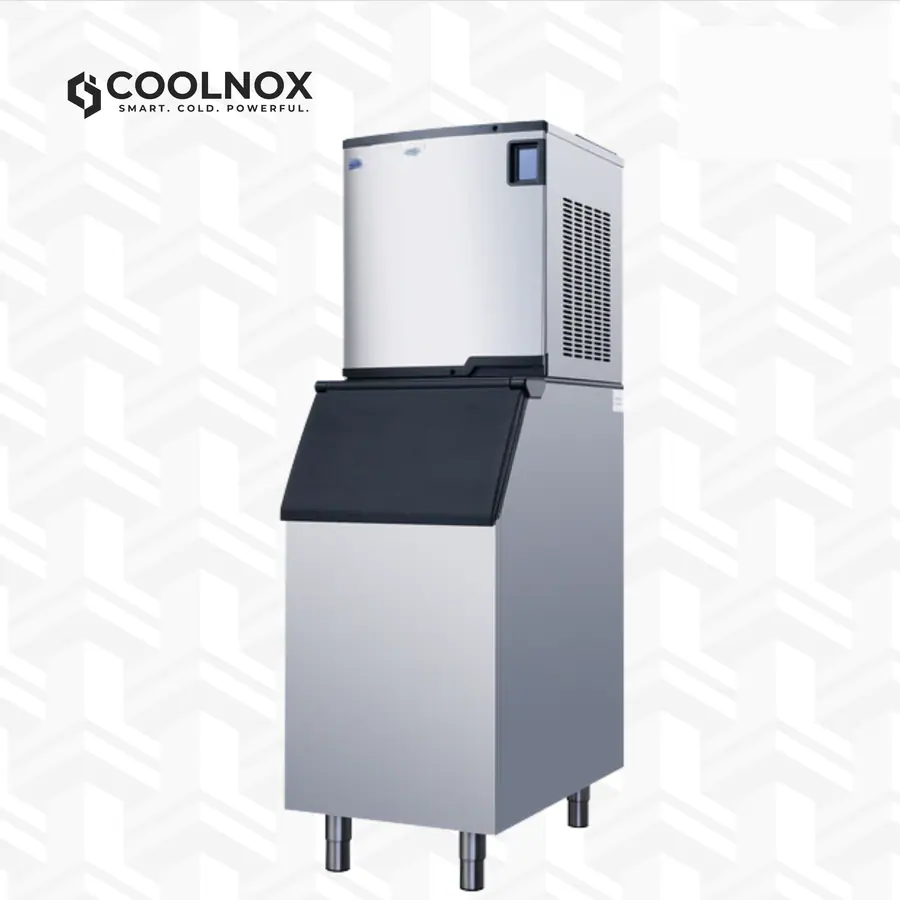 Commercial Ice Machine with 352 lb Storage Bin – 500 lb Daily Production